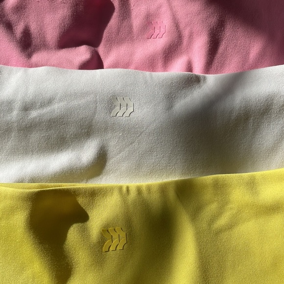 All in Motion Skater Skirt Trio in Pink, White, and Yellow - Picture 3 of 4